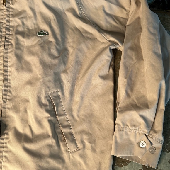 Vintage Tan Izod Lacoste Zip Up Jacket XL - Picture 5 of 8